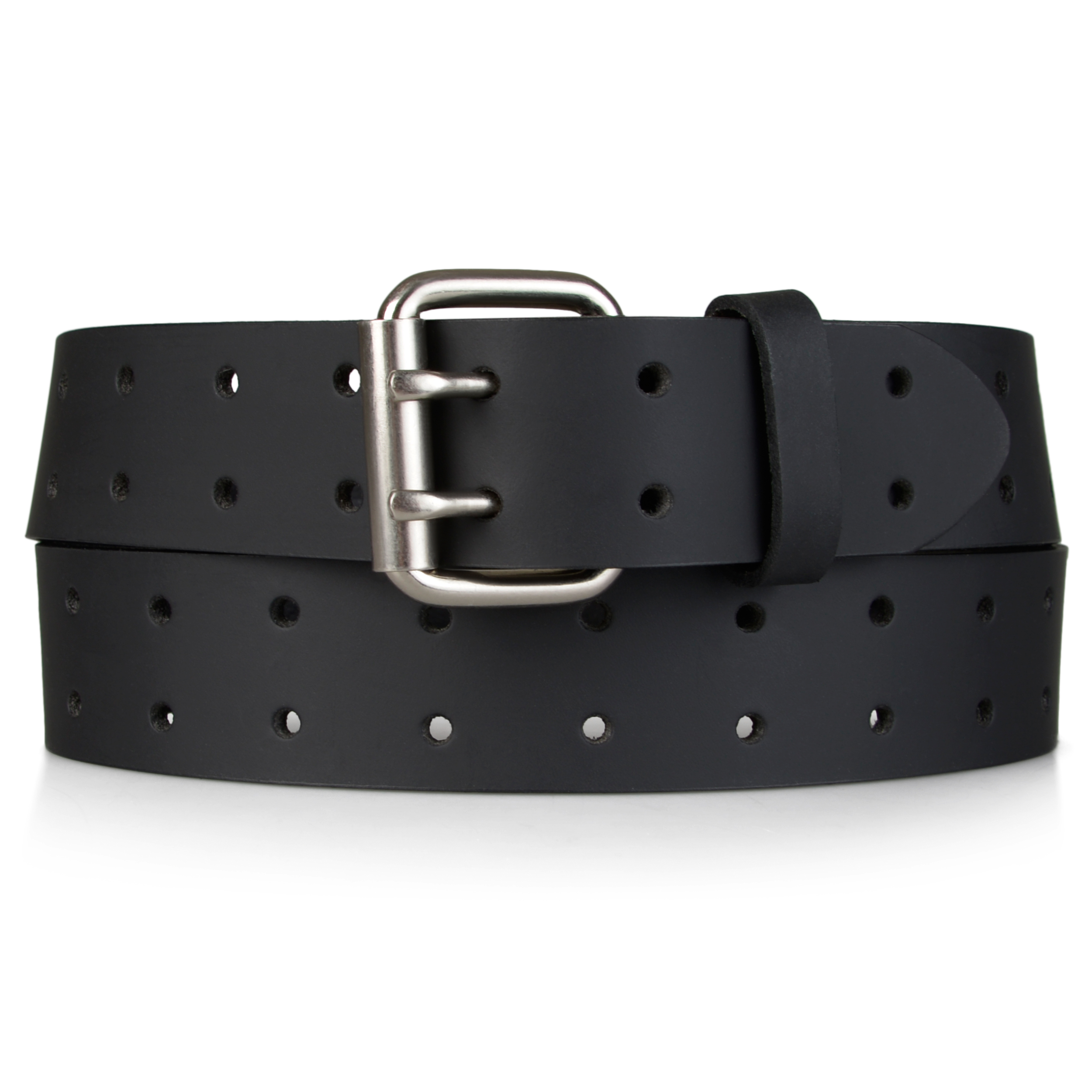 Dickies Mens Casual Double Prong Genuine Leather Belt