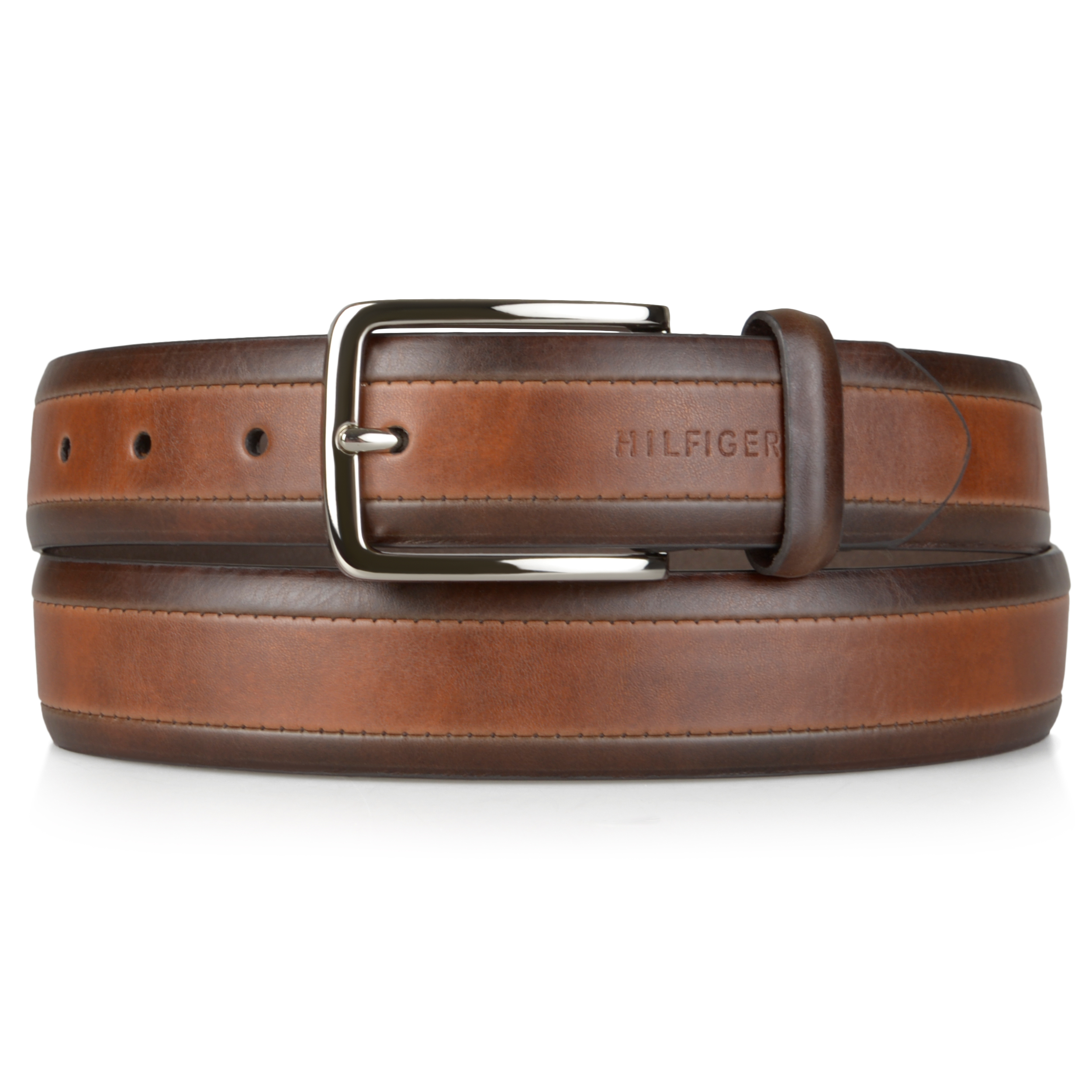 Tommy Hilfiger Mens Two-tone Genuine Leather Belt | eBay