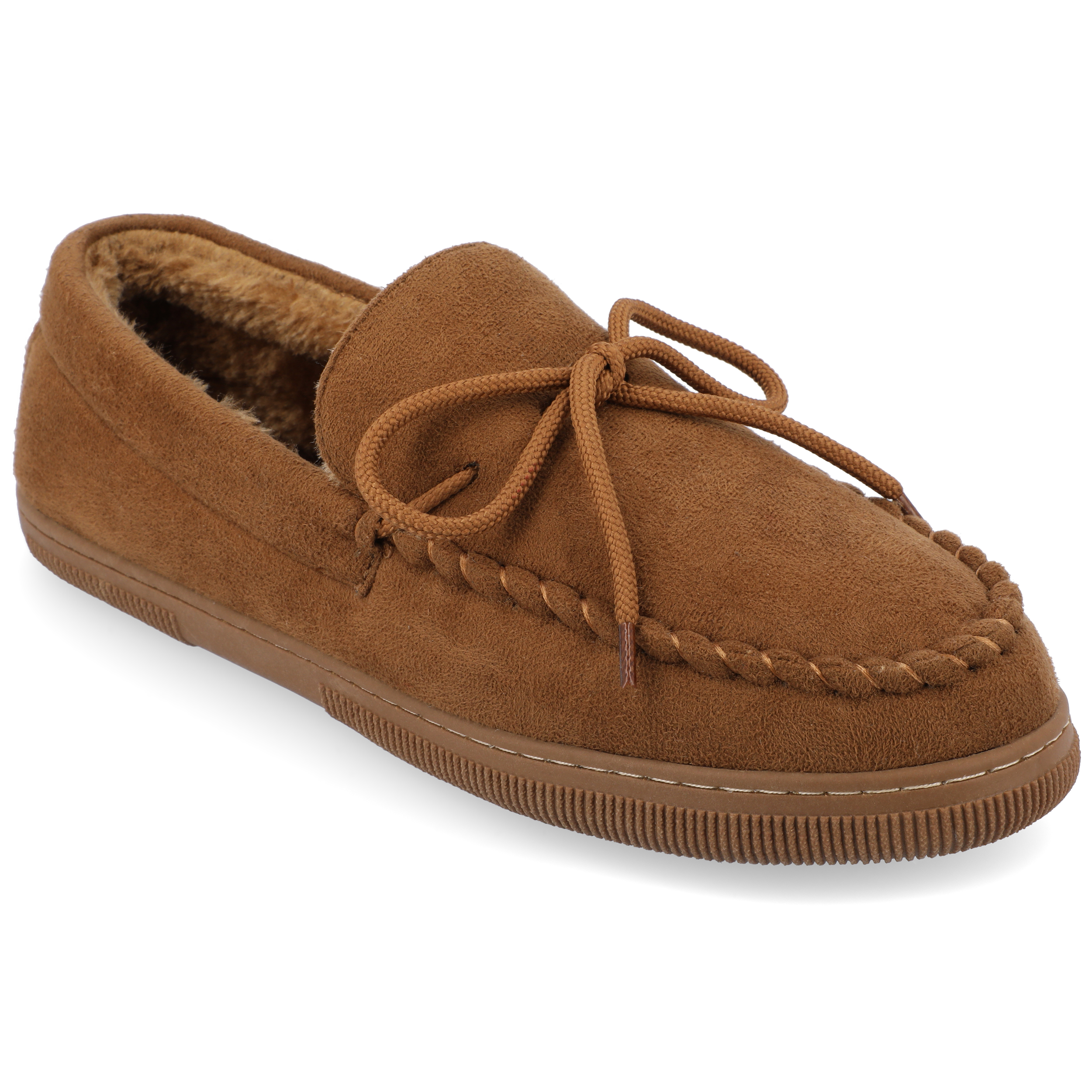 Boston Traveler Mens Faux Suede Mocassin Slippers