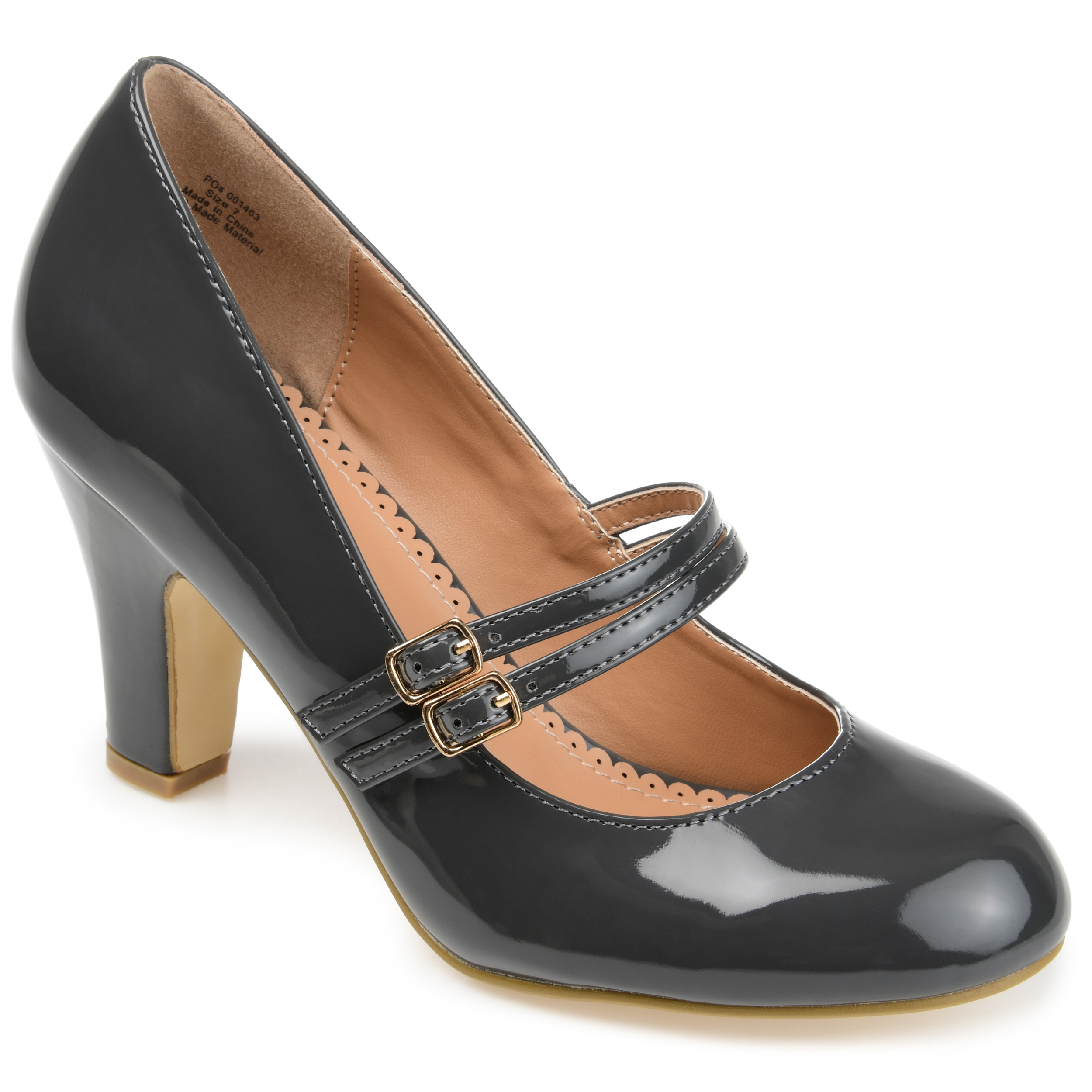 Journee Collection Womens Mary Jane Patent Leather Pumps eBay