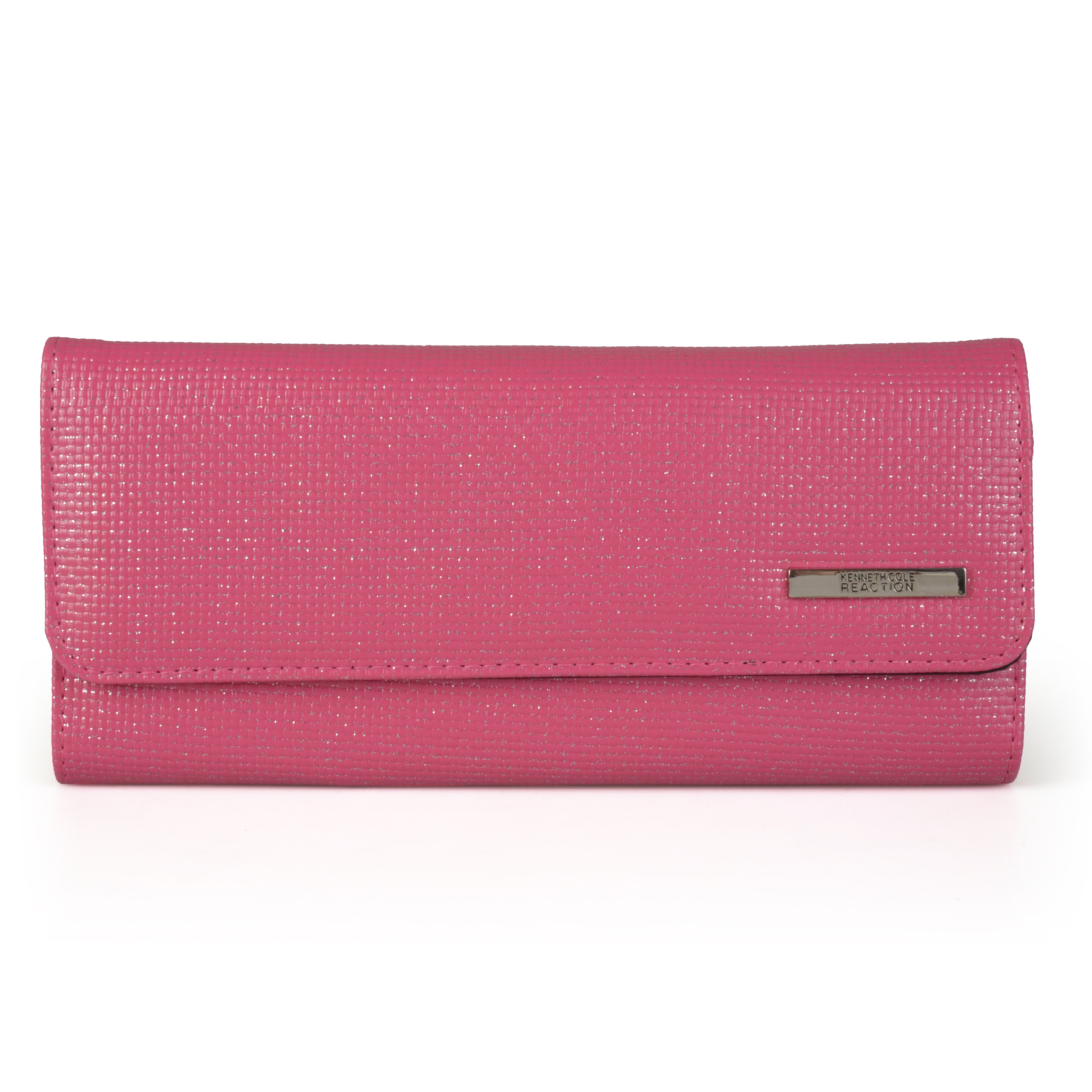 Cole Reaction Womens Metallic Trifold Faux Leather Clutch Wallet eBay