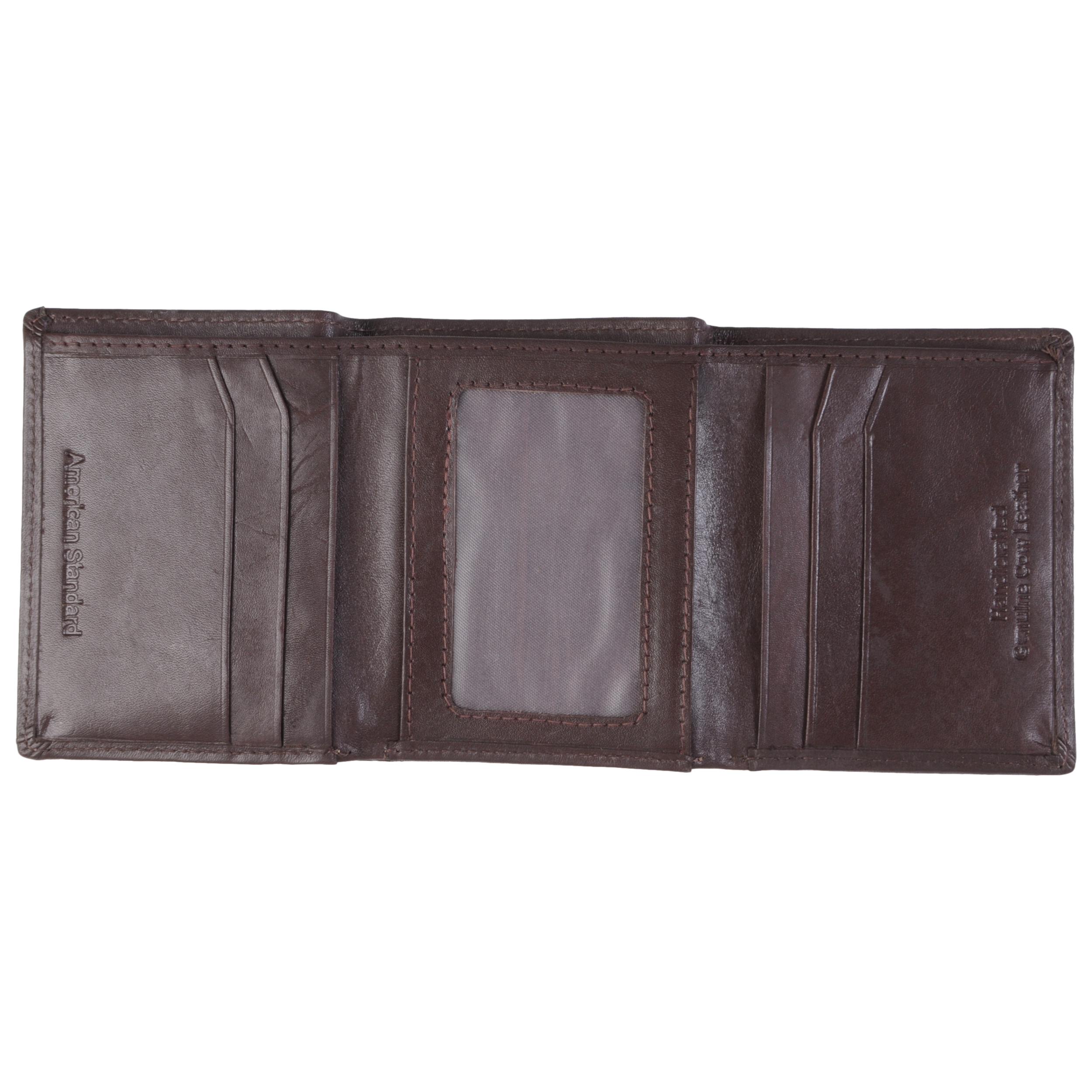 Daxx Mens Topstitched Tri-fold Genuine Leather Wallet | eBay