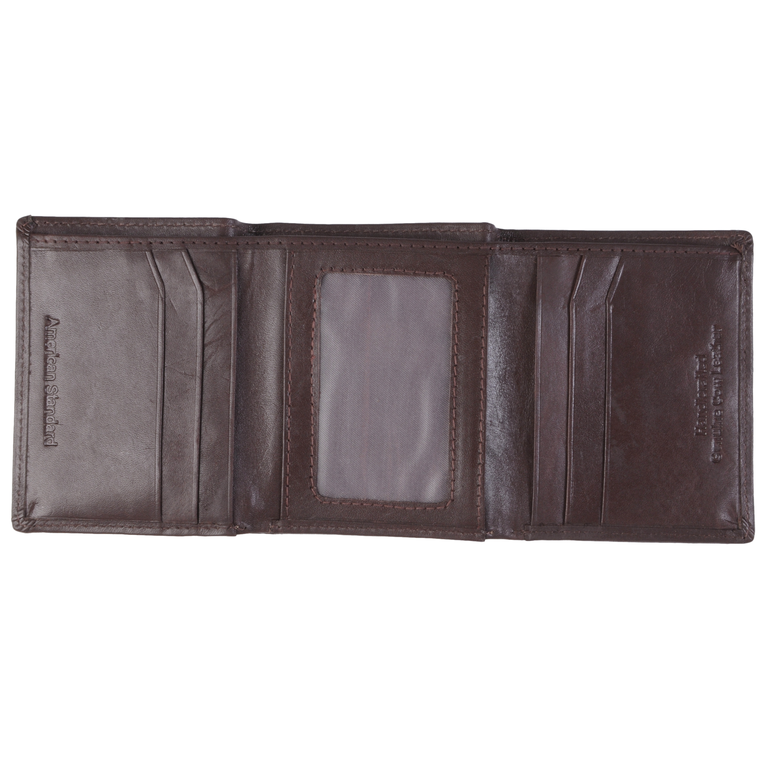 Tri Fold Mens Leather Wallets IUCN Water